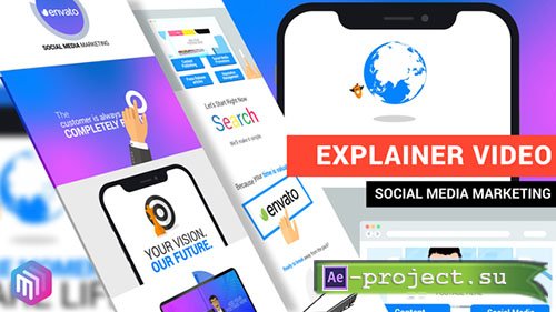 Videohive: Explainer Video | Social Media Marketing - Project for After Effects 