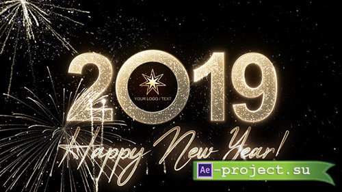 Videohive: Modern New Year Countdown Clock 2019 - Project for After Effects 