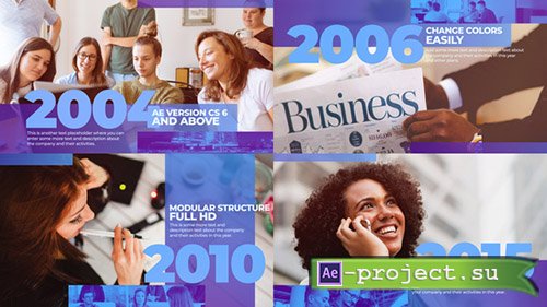 Videohive: Corporate History Timeline 23321049 - Project for After Effects 