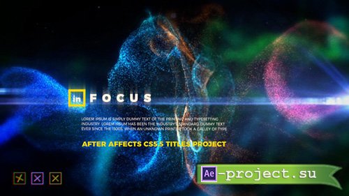 Videohive: In Focus - Particle Titles - Project for After Effects 