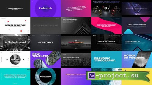Videohive: Typography Slides 23328632 - Project for After Effects 