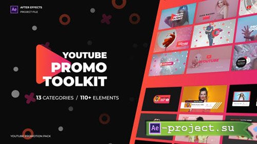 Videohive: Modern Youtube Promo Toolkit - 22991178 - Project for After Effects 