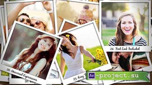 Falling Polaroid Photos 92 - After Effects Templates