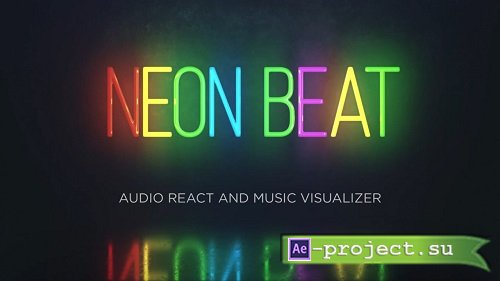 Audio React - Neon Music Visualizer 18 - After Effects Templates