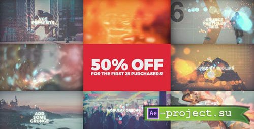 Videohive: Grunge Particles Reel - Project for After Effects 