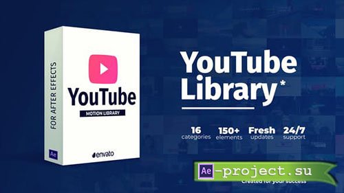Videohive: Youtube Library 22658349 - Project for After Effects 