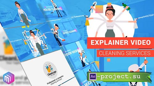 Videohive: Edit Explainer Video | Cleaning Services - Project for After Effects 