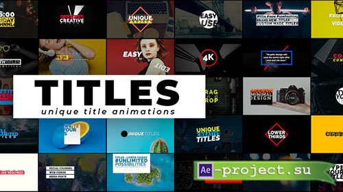 Videohive: Creative Titles - Auto Resizing Titles And Lower Thirds - Project for After Effects 