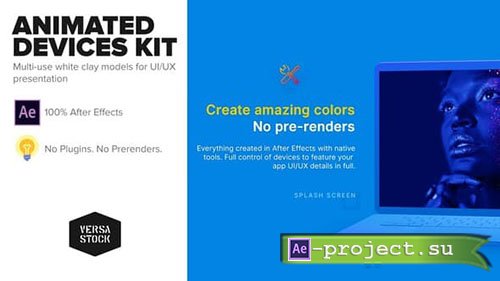 Videohive: Animated Devices Kit | UI UX Promo - Project for After Effects 