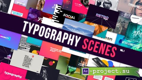 Videohive: Typography 21069376 - Project for After Effects 