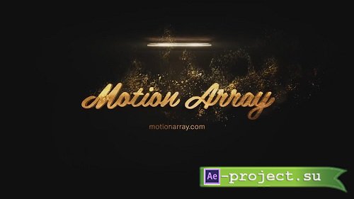Gold Particles Logo 187070 - After Effects Templates