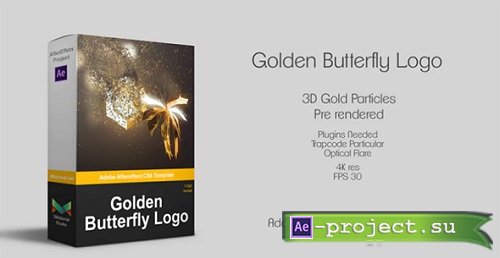 Neo Golden Butterfly Logo 194708 - After Effects Templates