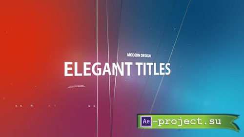 Videohive: Elegant Titles 22129065 - Project for After Effects 