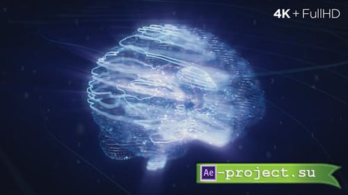 Videohive: Digital AI Brain Logo Reveal - Project for After Effects 