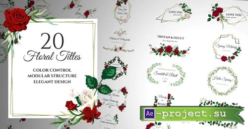 Floral Romantic Titles 196489 - After Effects Templates