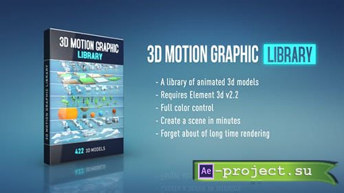 Videohive: 3D Motion Graphic Library  - Project for After Effects 