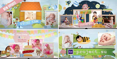 Videohive: Hey, I'm Turning One! - Baby Birthday Album - Project for After Effects 
