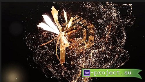 Gorgeous Golden Butterfly Logo II - After Effects Templates