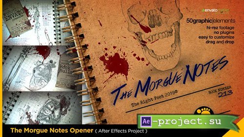 Videohive: The Morgue Notes Opener - Project for After Effects 