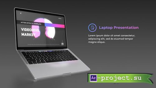 Videohive: Laptop Website Presentation - Project for After Effects 