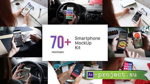 Videohive: Smartphone Mockup Kit - Project for After Effects 