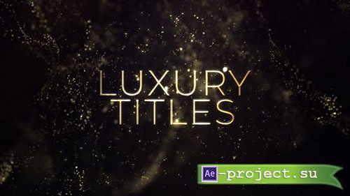 Videohive: Luxury Gold Titles - Project for After Effects 