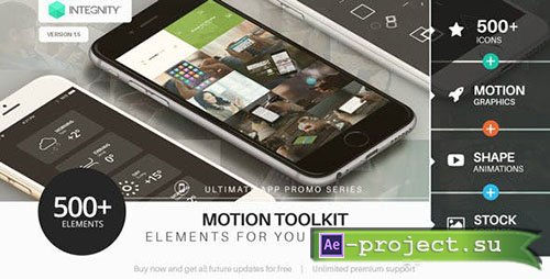 Videohive: The Ultimate App Promo - Motion Toolkit - Project for After Effects 