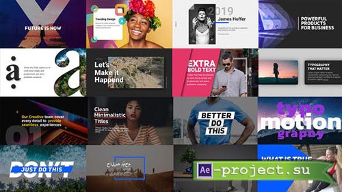 Videohive: Animated Slides and Titles - Project for After Effects 