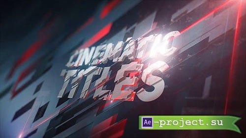 Videohive: 3D Plates Titles - Project for After Effects 