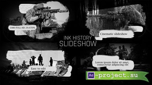 Videohive: Ink History Slideshow - Project for After Effects 