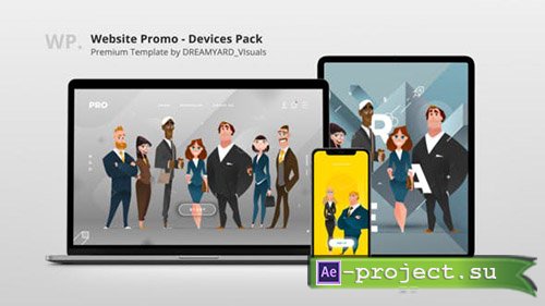 Videohive: Website Promo - Devices Mock-up Pack - Project for After Effects