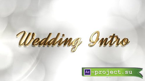 Videohive: Wedding Intro 21879185 - Project for After Effects 