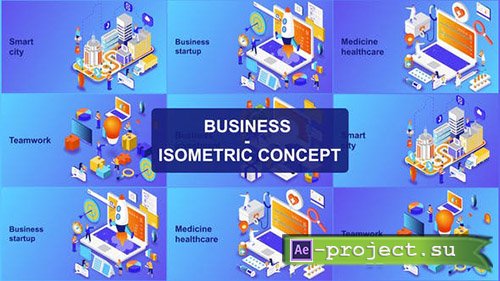 Videohive: Business - Isometric Concept - Project for After Effects 
