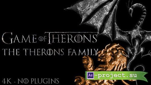 Videohive: Game of Medieval Thrones Logo, Title Reveal - Project for After Effects 