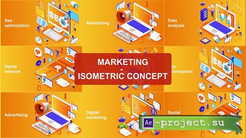 Videohive: Marketing - Isometric Concept - Project for After Effects 