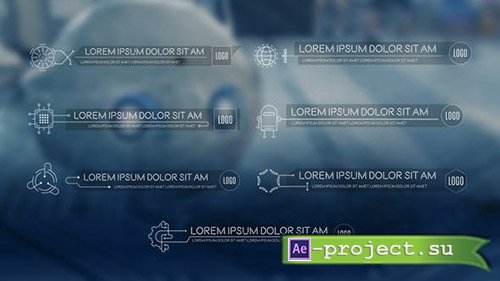 Videohive: Science & Technology Lower Thirds Pack - Project for After Effects 