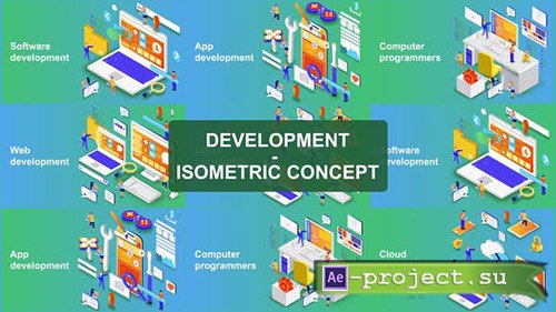 Videohive: Digital Development - Isometric Concept  - Project for After Effects 