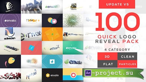 Videohive: Quick Logo Reveal Pack V5 - Project for After Effects 