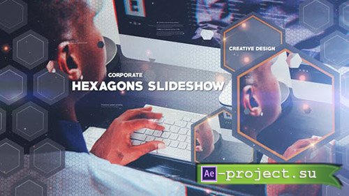 Videohive: Hexagon Slideshow 23120374 - Project for After Effects 