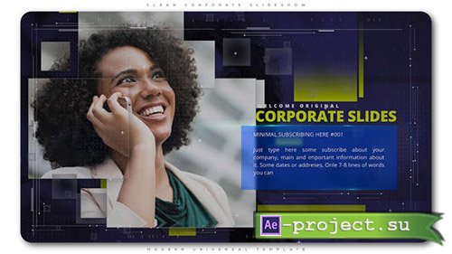 Videohive: Clean Corporate Slideshow 22273689 - Project for After Effects 