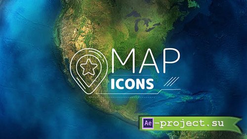 Videohive: Map Icons 23270578 - Project for After Effects 