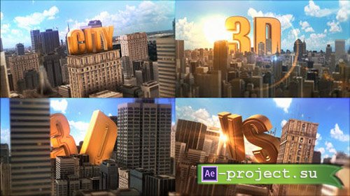 Videohive: Epic Golden Title In City - Project for After Effects 