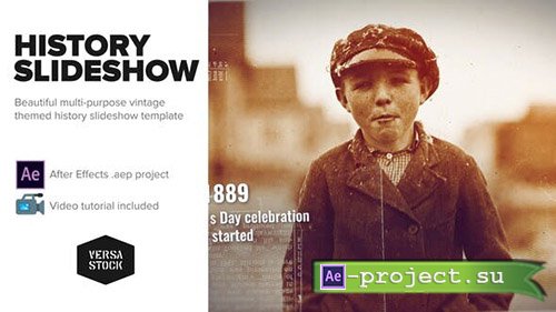 Videohive: Burned History Frames Slideshow - Project for After Effects 
