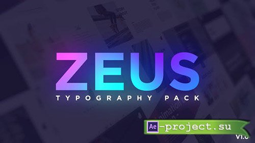 Videohive: Minimal Typography Pack | Zeus - Project for After Effects 