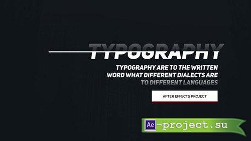 Videohive: Animated Typography 22471179 - Project for After Effects 