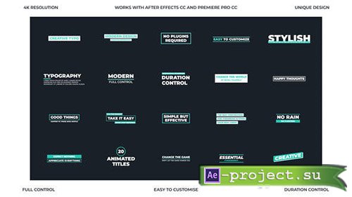 Videohive: Creative Typo - Project for After Effects & Premiere Pro 