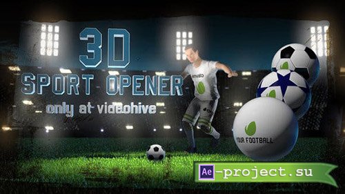 Videohive: Soccer Night - 3D Sport Opener - Project for After Effects 