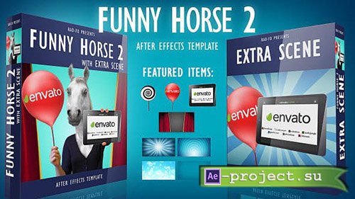 Videohive: Funny Horse 2 Logo Reveal - Project for After Effects 