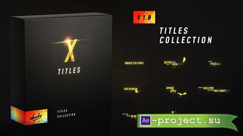 Videohive: X Titles 23387173 - Project for After Effects 