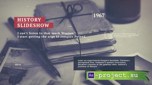 Videohive: History Slideshow 22721955 - Project for After Effects 